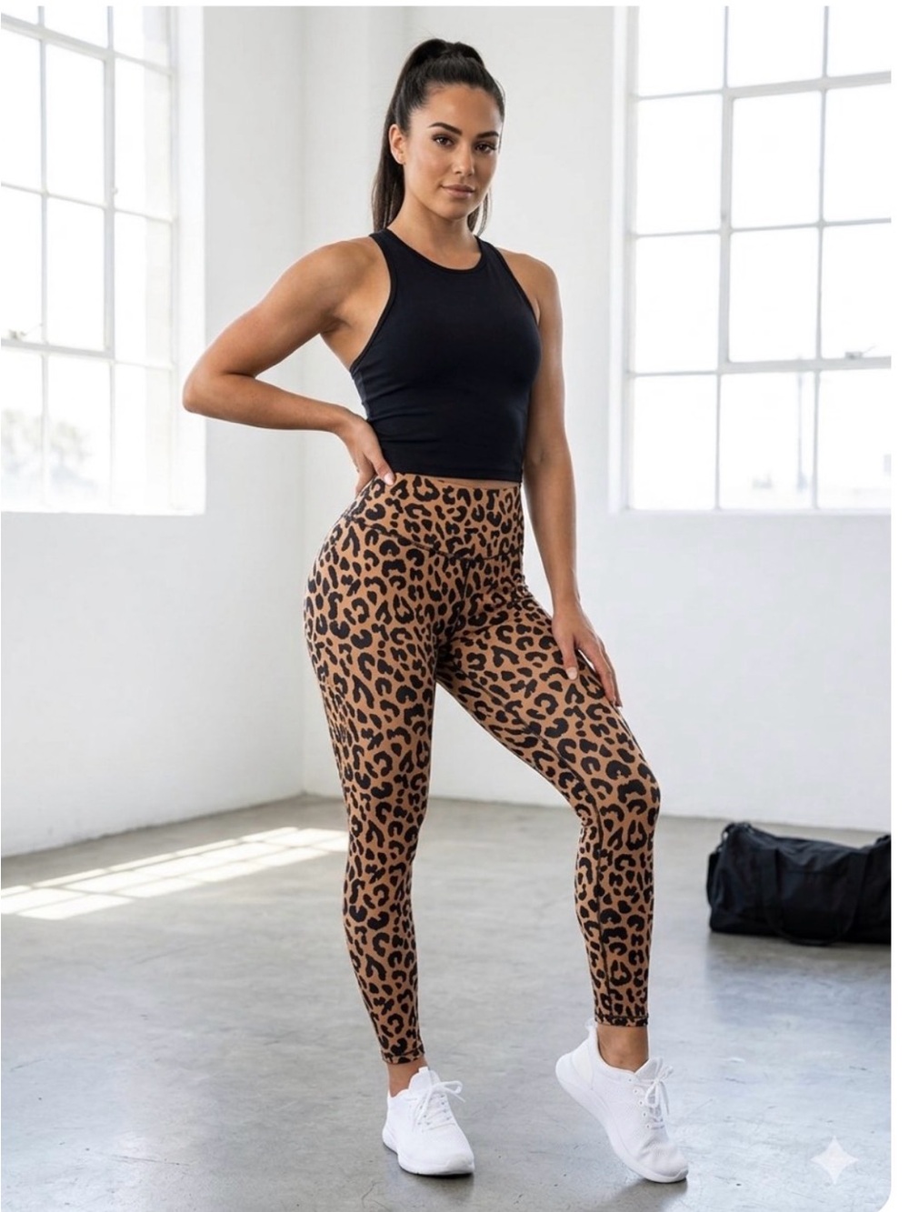 Leopard print Ascend Leggings Large